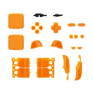 EXtremeRate <strong>Controller</strong> Kits Clear Orange Custom Replacement Full Button Kits for Steam Deck Console LCD - Product Image 2