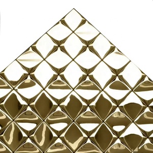 Mosaico de Acero Inoxidable Espejo 8K de Alto Brillo, Mosaico Metálico de Tamaño Personalizado para Baño, Spa o Pared de Fondo de <span class=keywords><strong>TV</strong></span> - Product Image 4