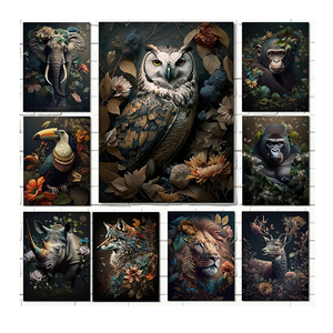 Dropshipping Etsy 100% Peint à la Main Animal <span class=keywords><strong>art</strong></span> Hand Made Oil Painting <span class=keywords><strong>Art</strong></span> Wall Canvas <span class=keywords><strong>peinture</strong></span> à l'huile pour la décoration intérieure - Product Image 1