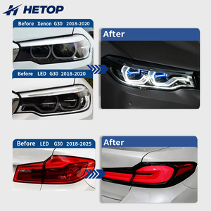 Fari HETOP G30 Bicolore e Luci Posteriori G30 2018-2020 <span class=keywords><strong>Serie</strong></span> 5, Set Personalizzato Stile Ikon, Lampada LED DRL Plug and Play per <span class=keywords><strong>BMW</strong></span> - Product Image 2