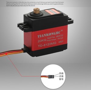 Mô-men Xoắn Cao TD-8120MG 20Kg 8.4V Không Thấm Nước 180/270/360 Kim Loại Bánh Răng Kỹ Thuật Số Động Cơ Servo Cho <span class=keywords><strong>Robot</strong></span> 1/8 1/10 1/12 RC Xe Thuyền Máy Bay - Product Image 3