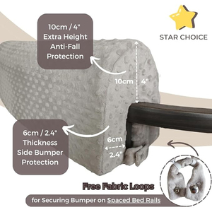 Foam Toddler <b>Bed</b> Edge Guard Kids <b>Beds</b> Rail Bumpers Safety Barrier Protector Guardrail <b>Padding</b> With Removable Cover 5 Sizes - Product Image 6