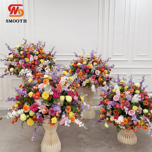 SMOOTH New Arrival Hanging Flower Runner <b>Wedding</b> 5D Fluffy Mixing Colorful <b>Wedding</b> <b>Arch</b> Decoration Flower Arrangement - Product Image 4