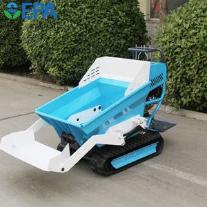 LIVRAISON GRATUITE Mini-dumper manuel à chenilles Transporteur de benne hydraulique diesel Mini-dumper multifonctionnel sur chenilles pour la maison - Product Image 4