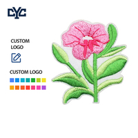 Patchs brodés thermocollants pour vêtements, motifs tissés de tournesol, lys et fleurs de lotus, design coloré de feuilles et de fleurs