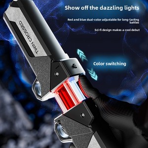 Nouveau Sabre Laser LED Télescopique Lumineux à Double Lame et Double Couteau, Jouet en Plastique Unisexe pour Jeunes 2 - Product Image 3