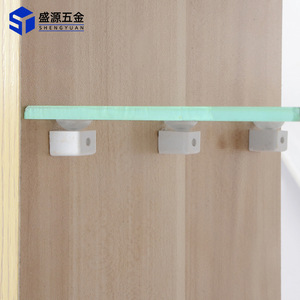 Shengyuan Glass Shelf Support 5mm Square Suction Cup <b>Bracket</b> Wall Mounted PP Material Transparent Anti Slip - Product Image 4