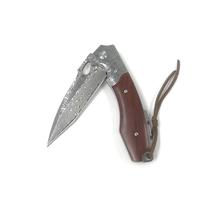 Couteau de camping pliant en acier à haute teneur en carbone M390 couteau de poche VG-10 en relief avec couteaux de cuisine à manche en bois