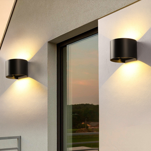 Luces de pared semicirculares decorativas modernas, luces LED de interior y exterior - Product Image 5