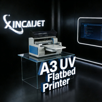 Imprimante d'étiquettes UV DTF semi-automatique Xincaijet A3 avec tête d'impression DTF, modèle silencieux à rail 3045