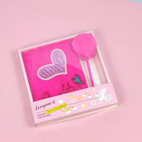 Coffret Cadeau Carnet et Stylo Design Cœur Brillant – Souvenir Saint-Valentin – Journal et Papeterie – Livre de Comptes Personnel