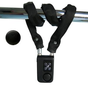 <span class=keywords><strong>Antivol</strong></span> pour vélo et trottinette électrique avec fonction de localisation AirTag, sirène, étanche, <span class=keywords><strong>chaîne</strong></span> en acier à 4 chiffres pour Android - Product Image 1
