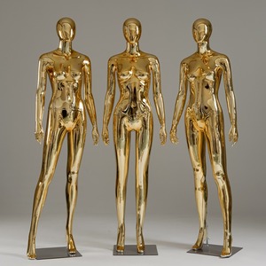 Đầy đủ-Cơ Thể Mạ Điện Vàng Nữ Mô Hình Đạo Cụ Quần Áo Cửa Hàng Đứng Phụ Nữ Của Nộm Cho Cửa Sổ Hiển Thị - Product Image 2