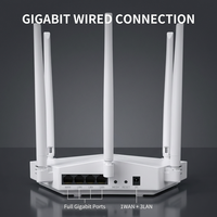 Yüksek Performanslı AX3000 WiFi 6 Oyun Router'ı 4 Harici Antenli MU-MIMO Beamforming OpenWrt Uyumlu Ev Kablosuz Gigabit
