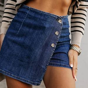 Shewin 2025 Pantalones Cortos de Mezclilla Azules para Mujer al por Mayor - Product Image 4