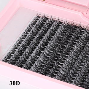 Cils individuels segmentés SP Fluffy, logo personnalisé, faux vison, extension de cils DIY, marque privée, kit de cils en cluster 30D - Product Image 3