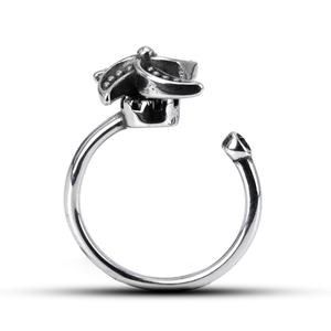 Anillos Antiestrés de Acero Inoxidable 316L, Diseño de Molinillo, Pequeño Detalle de Perlas, Ajustables, Joyería de Moda para Hombres y Mujeres, Uso Diario - Product Image 4