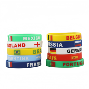 Pulsera de Silicona Mundial 2026, Brazalete de Recuerdo de EE. UU., Canadá y México, Regalo Personalizado con Logotipo para Aficionados al Fútbol, para Promoción al por Mayor - Product Image 1