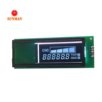 شاشة عرض LCD رقمية سوداء لعداد السرعة للسيارات والدراجات النارية من مصنع صيني