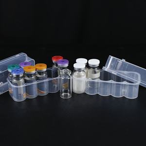 Boîte de 4 flacons transparents en PP de 3 ml, vente en gros, OEM, haute qualité, <span class=keywords><strong>pour</strong></span> sérum bio-essence et solution active, étui de stockage <span class=keywords><strong>pour</strong></span> peptides - Product Image 3