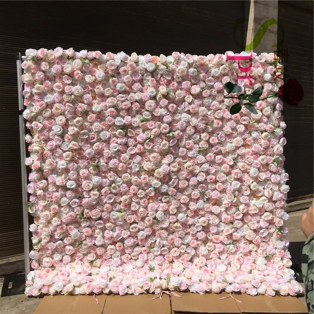 SPR Roll Style Stoff zurück Werbe großhandel perfekte nicht verblassende und Anti-Aging haltbare künstliche Rosen blume Wand Blumen