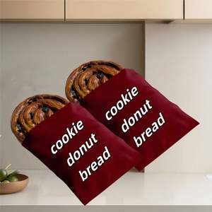 Sacs en papier ciré à fond pointu pour restaurants avec logos de marque, emballages personnalisés pour biscuits, beignets et pains, pour sacs et boîtes à emporter - Product Image 3