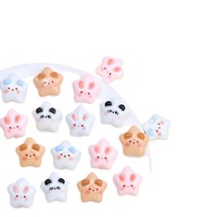 Mini Star Cartoon Animal DIY Accessoires Breloques Décoratives pour Chaussures, Pinces à Cheveux, Artisanat, Coques de Téléphone, avec Technique d'Émail Coulant