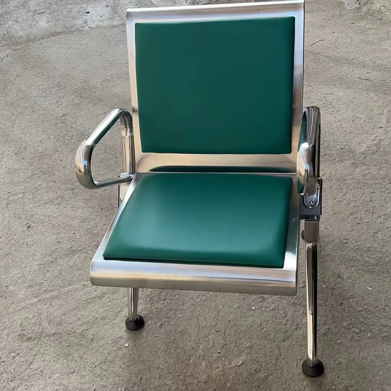 Hochey Leather Cushion Airport Waiting Chair