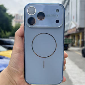 Coques de téléphone portable en verre magnétique à finition mate AG <span class=keywords><strong>pour</strong></span> <span class=keywords><strong>iPhone</strong></span> 17 16 15 <span class=keywords><strong>14</strong></span> <span class=keywords><strong>Pro</strong></span> <span class=keywords><strong>Max</strong></span>, protection antichoc <span class=keywords><strong>pour</strong></span> l'appareil photo arrière, <span class=keywords><strong>coque</strong></span> de protection - Product Image 3