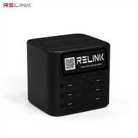 Relink Station de recharge de téléphone portable à 6 emplacements, banque d'alimentation portable, borne de location de banque d'alimentation, kiosque de recharge de téléphone pour usage commercial