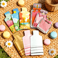 Flesvormige gestanste Mylar zakjes, aluminiumfolie verpakkingszakjes voor sap, dranken, cosmetica, crème, lotion verpakkingen