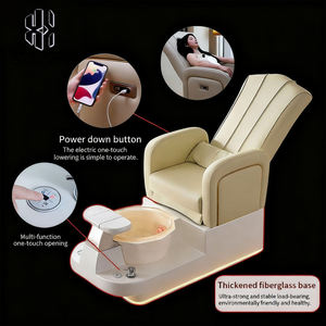 Manufacturer Luxury Comfortable Reclining Pedicure <b>Chair</b> Adjustable Electric Solutions Foot Massage <b>Chair</b> for Nail Salon - Product Image 5