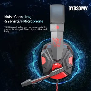 Auriculares para Juegos SY830mv con Micrófono, Sonido de Bajos de Alta Calidad, Auriculares Estéreo 3D para <span class=keywords><strong>PC</strong></span>/PS4, Auriculares <span class=keywords><strong>Gamer</strong></span> - Product Image 5