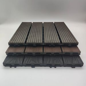 Tarima de WPC para Exteriores Personalizada, Sistema de Clic, Suelo de WPC Tipo Teca, Precio de Madera Compuesta, Decoración de WPC, Tarima para Parques - Product Image 3