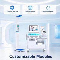 Analyseur de composition corporelle YF100 pour centre médical, machine de contrôle de santé, kiosque de dépistage médical, kiosque de contrôle de santé
