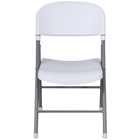 Chaises pliantes en polypropylène avec structure en acier robuste, empilables et portables, pour jardin, cour, mariage et événements extérieurs