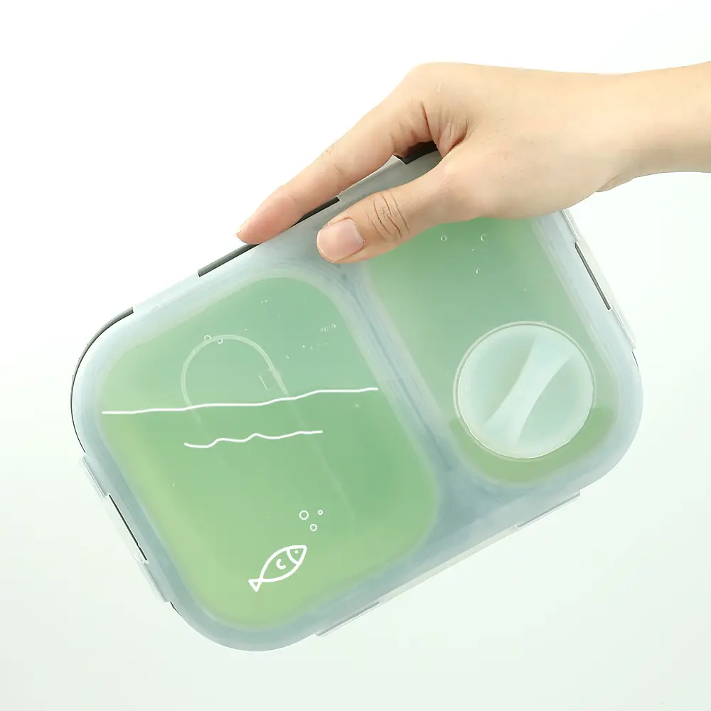 Herbruikbare Opvouwbare Klassieke Duurzame Topverkoper Kom Pot Food Ronde Kids Opslag Container Set Boxes Lunch Bento Box