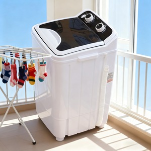 เครื่องซักผ้าขนาดเล็ก Wily 370x400x630 มม. ตัวเครื่องทำจากพลาสติก แบบซักแถวเดียว ใช้ไฟฟ้า สำหรับซักชุดชั้นในและถุงเท้า - Product Image 2