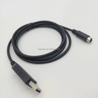 Cable Adaptador Convertidor Serial RS232 USB a Mini DIN de 8 Pines Macho, Cable de Programación PLC