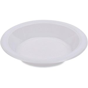 ชามกระดาษแบบใช้แล้วทิ้ง Boardwalk BWKBOWLHIPS12WH ทนแรงกระแทก ขนาด 10-12 ออนซ์ พลาสติกสีขาว (1000/กล่อง) - Product Image 1