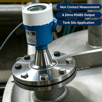 Capteur de niveau radar DC 80G, précision 2 mm, portée 0-120 m, étanche IP67, anti-corrosion, pour silos d'huile, d'eaux usées et de produits chimiques