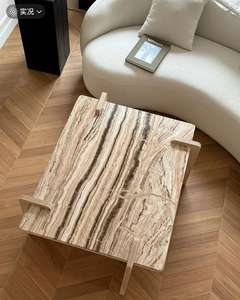 天然ティラミス トラバーチン スラブ 高級ホテル アパートメント ヴィラ インテリア壁 キッチン エレガント プレミアム - Product Image 1