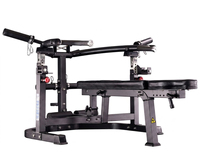 Machine de musculation commerciale pour développements au sol avec demi-rack – Équipement d'entraînement de force pour la partie supérieure du corps et la poitrine pour salle de sport
