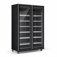 Équipement de réfrigération commerciale, vitrine à vin, réfrigérateur vertical personnalisé pour supermarché, mini-réfrigérateur à porte vitrée, refroidisseur de boissons