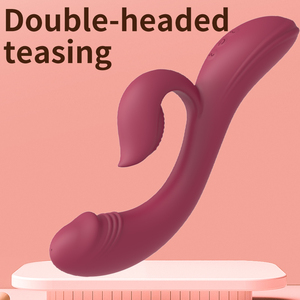 Сильный двойной Реалистический фаллоимитатор кролик вибратор секс-игрушки для женщин палочка массажер для снятия боли Мастурбаторы для взрослых женщин - Product Image 2
