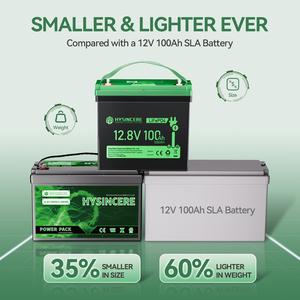 HYSINCERE Standard Screen Multi Capacity <b>Battery</b> 12.8V <b>24V</b> 36.8V 100Ah 6000 Cycles for Boat Camping Solar Power Systems - Product Image 3