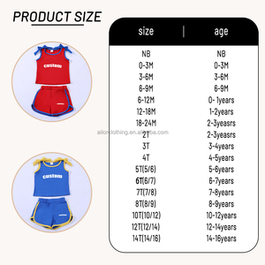 Conjunto Deportivo de Verano para Niños con Ribete de Tela, Top sin Mangas y Pantalones Cortos para Correr, Uso Diario, Fabricante de Marca Privada - Product Image 5