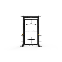 Support de squat en acier métallique personnalisable cadre extractible haut-bas équipement d'entraînement multifonction poitrine jambes dos exercice mousse de fer