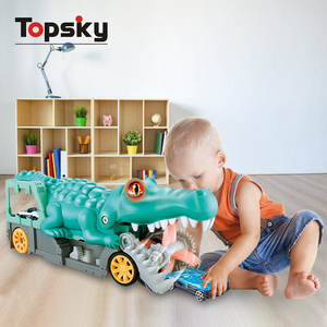 Nuevas llegadas, vehículos de transporte portátiles educativos, camión de aleación con temática de animales, coche de juguete de plástico para niños - Product Image 5