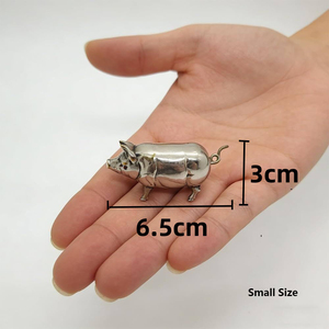 Metro a nastro mini a forma di maiale in stile antico, metro a nastro morbido in metallo vintage a forma di maiale, regalo divertente, articolo promozionale aziendale per cucito e artigianato - Product Image 3